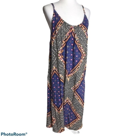 𝅺ruby Yaya Spaghetti Strap Maxi Dress Sz M - Picture 2 of 5